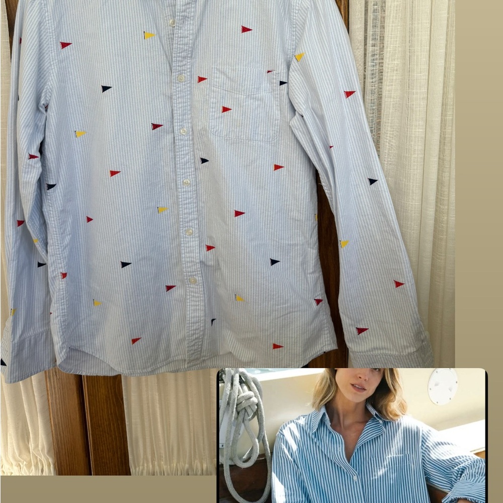 J.Crew 2017 Sailing Button Up
